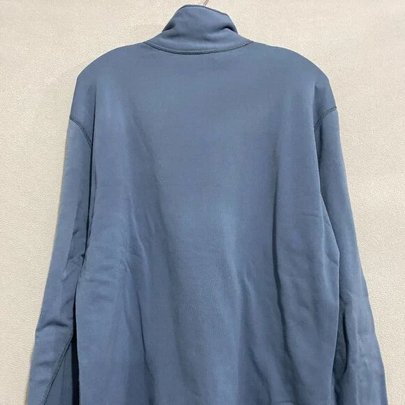 Mountain Hardwear Blue 1/4 Zip Fleece Pullover Mens L USA Made Outdoor Jacket - Picture 5 of 9